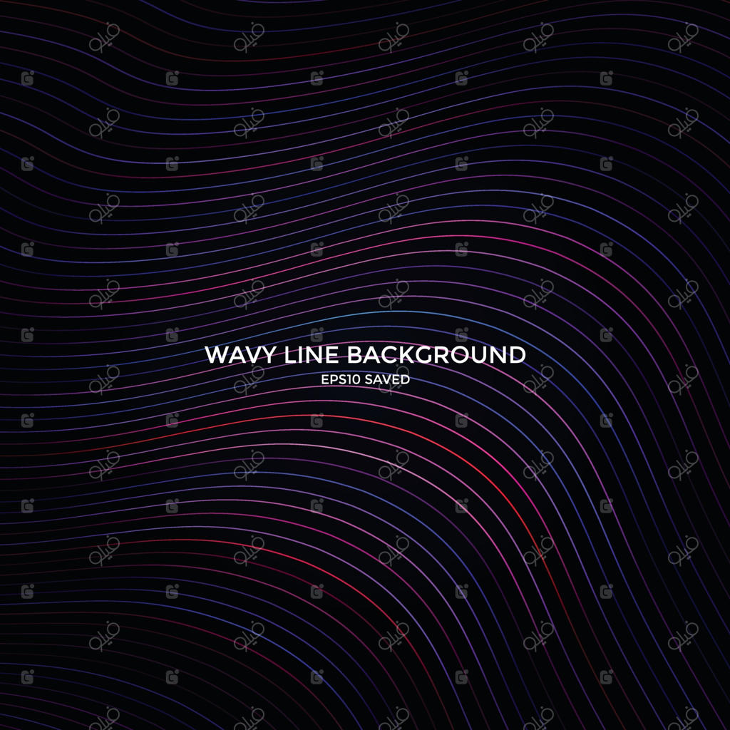 پس‌زمینه خطوط موج‌دار، الگوی خطی انتزاعی