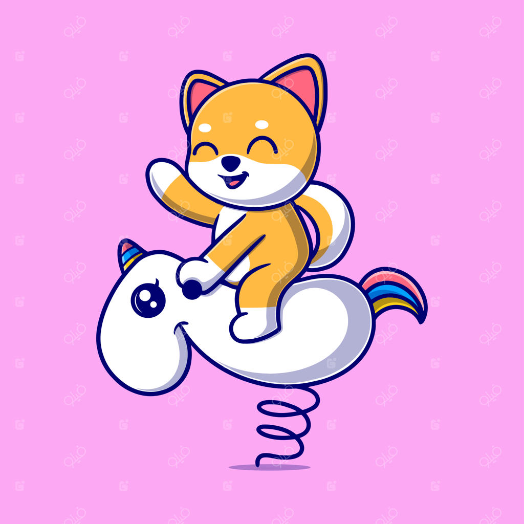 وکتور رایگان از آیکون کارتونی سگ بامزه و خوشحال - مفهوم آیکون حیوانات به صورت کارتونی و ایزوله