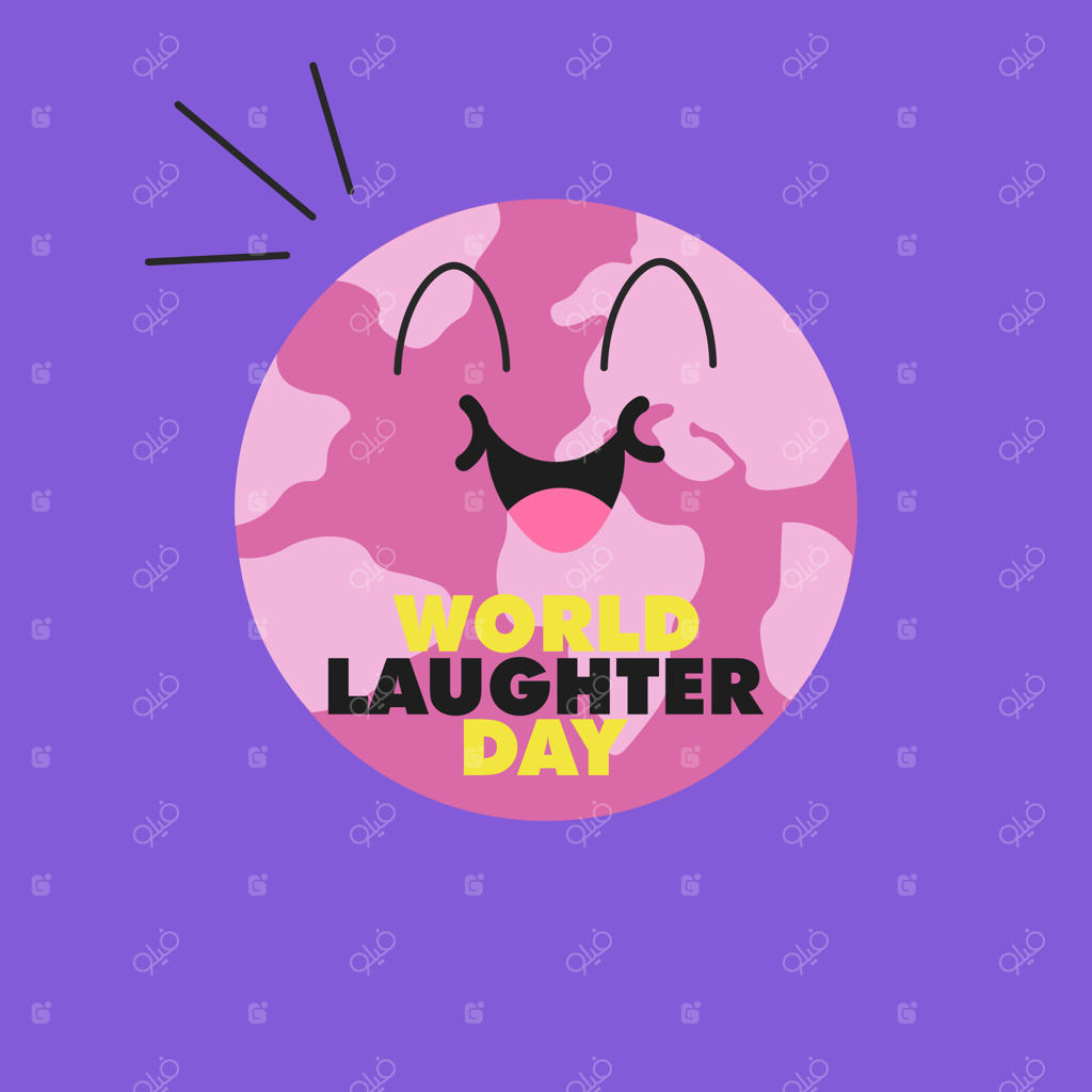 طرح وکتور روز جهانی خنده