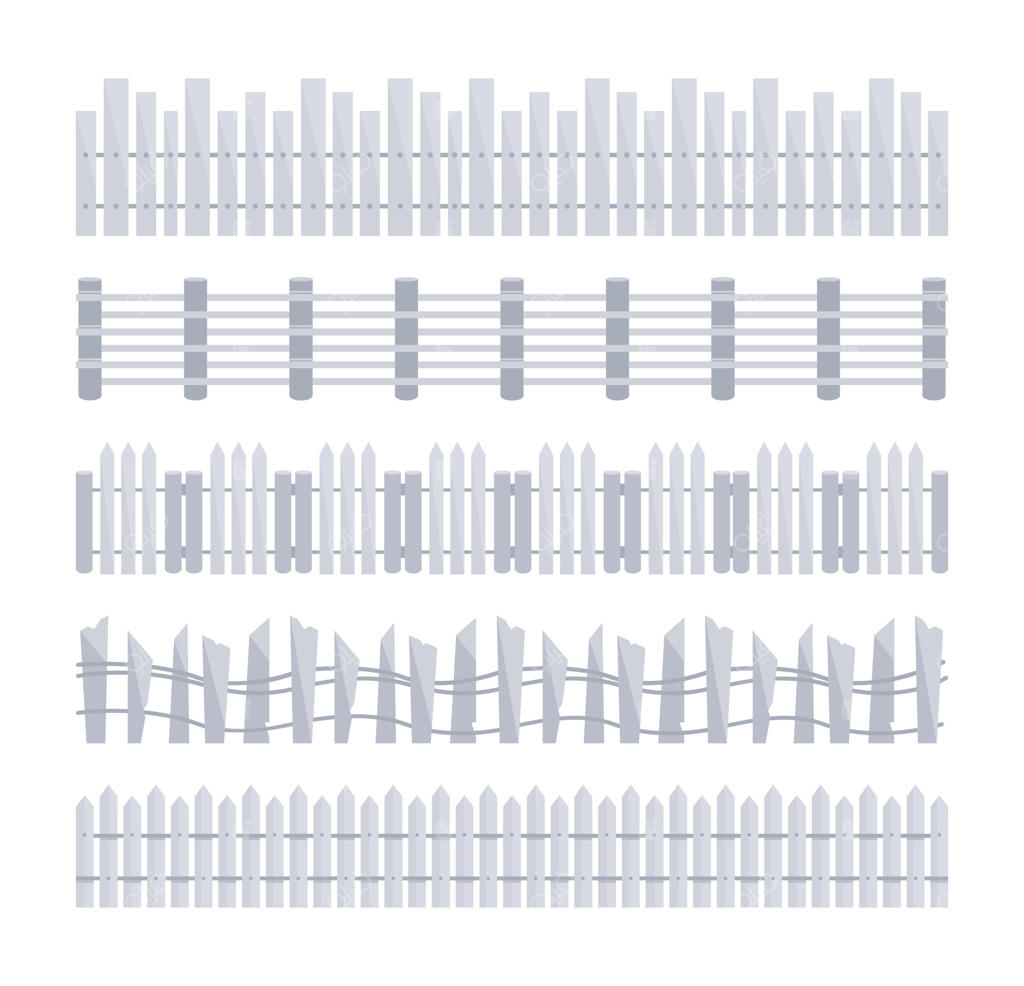 مجموعه‌ای از نرده‌های چوبی برای حفاظت از مزرعه یا باغچه در برابر ورود افراد غریبه