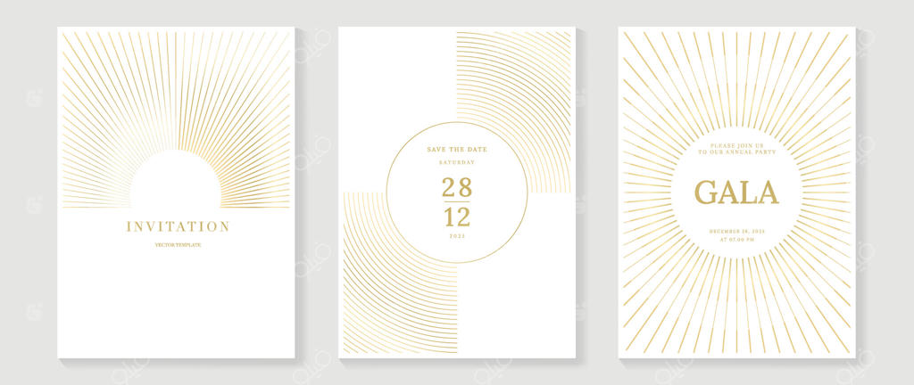 طراحی کاور لوکس و پرمیوم: زمینه انتزاعی با پترن خطوط طلایی. قالب سلطنتی برای منوی ویژه، دعوت‌نامه رسمی، طرح بروشور و کارت دعوت لوکس