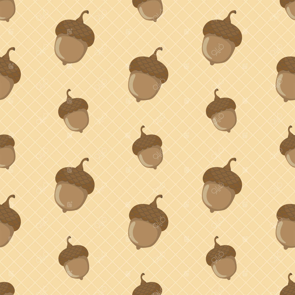 پترن یکپارچه میوه گردو در پاییز