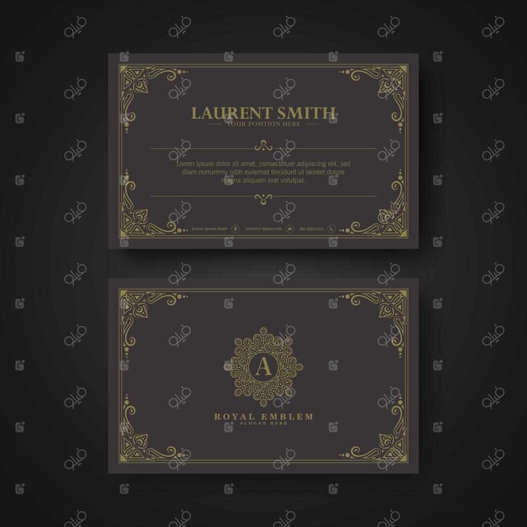 الگوهای لوگو و کارت ویزیت تزئینی