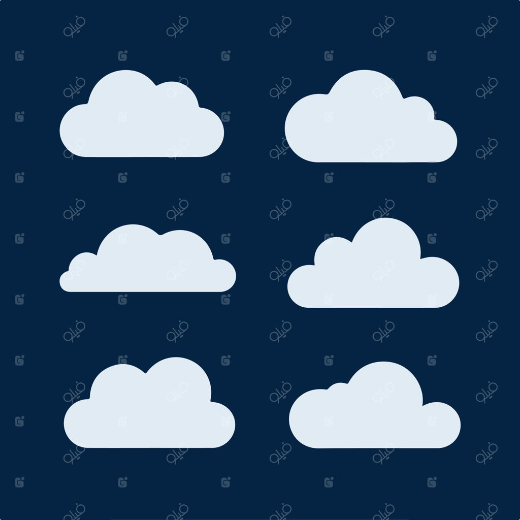 پس‌زمینه آبی با چند تکه ابر