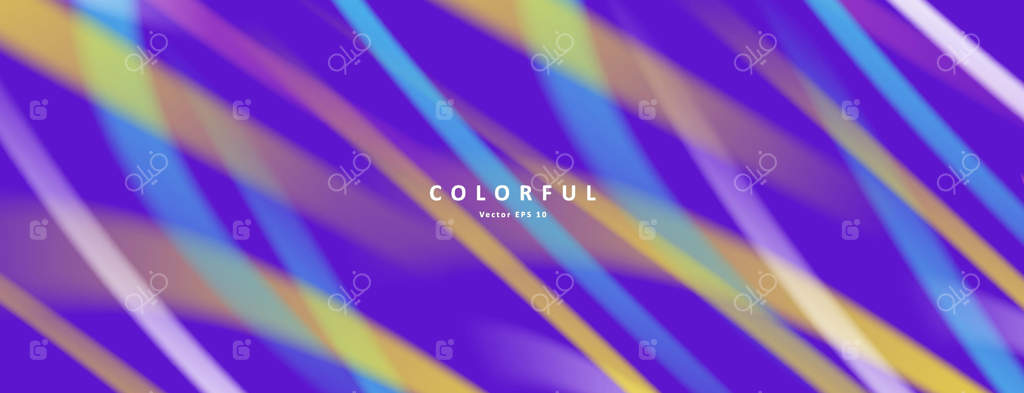 پس‌زمینه انتزاعی رنگارنگ با نورهای نئون روشن و بافت‌ساز