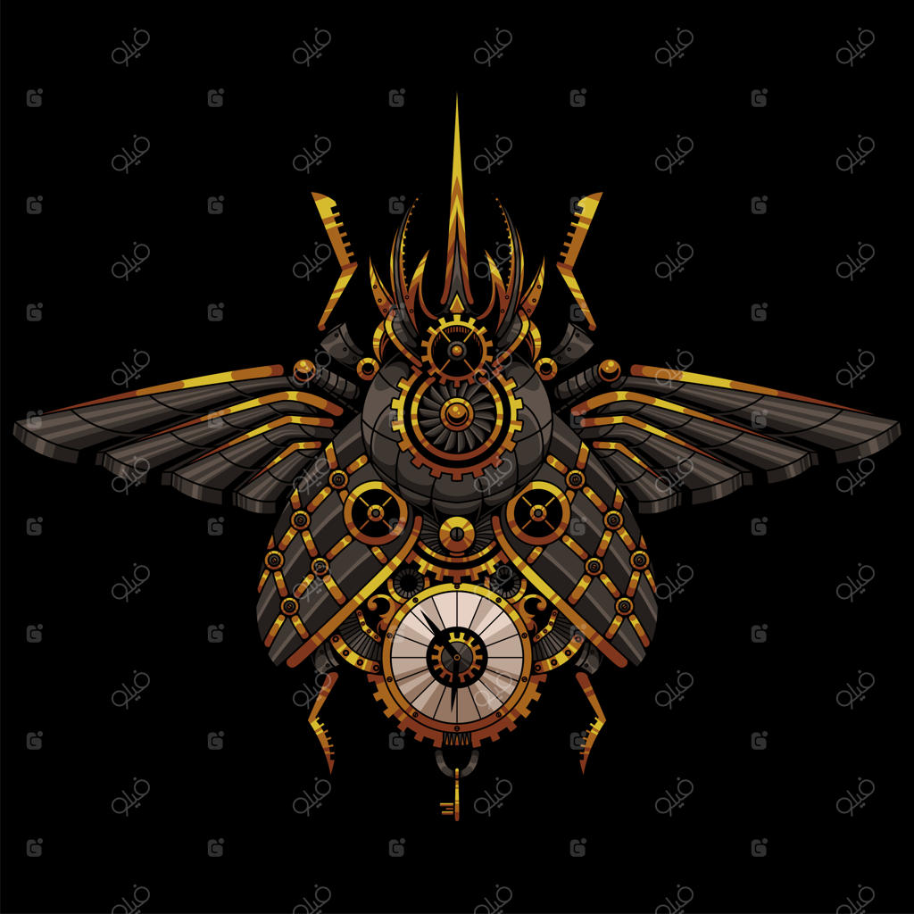 تصویرسازی سوسک‌ها به سبک استیم‌پانک