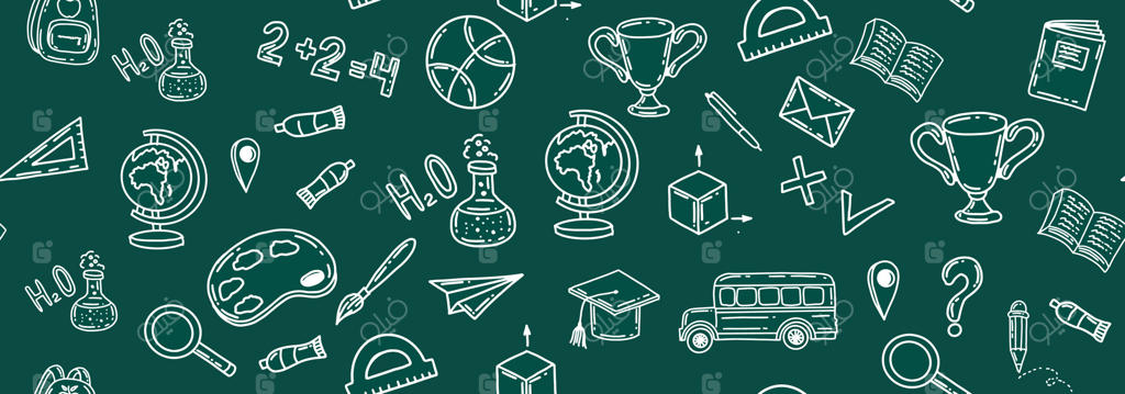 طرح بازگشت به مدرسه سفید روی سبز