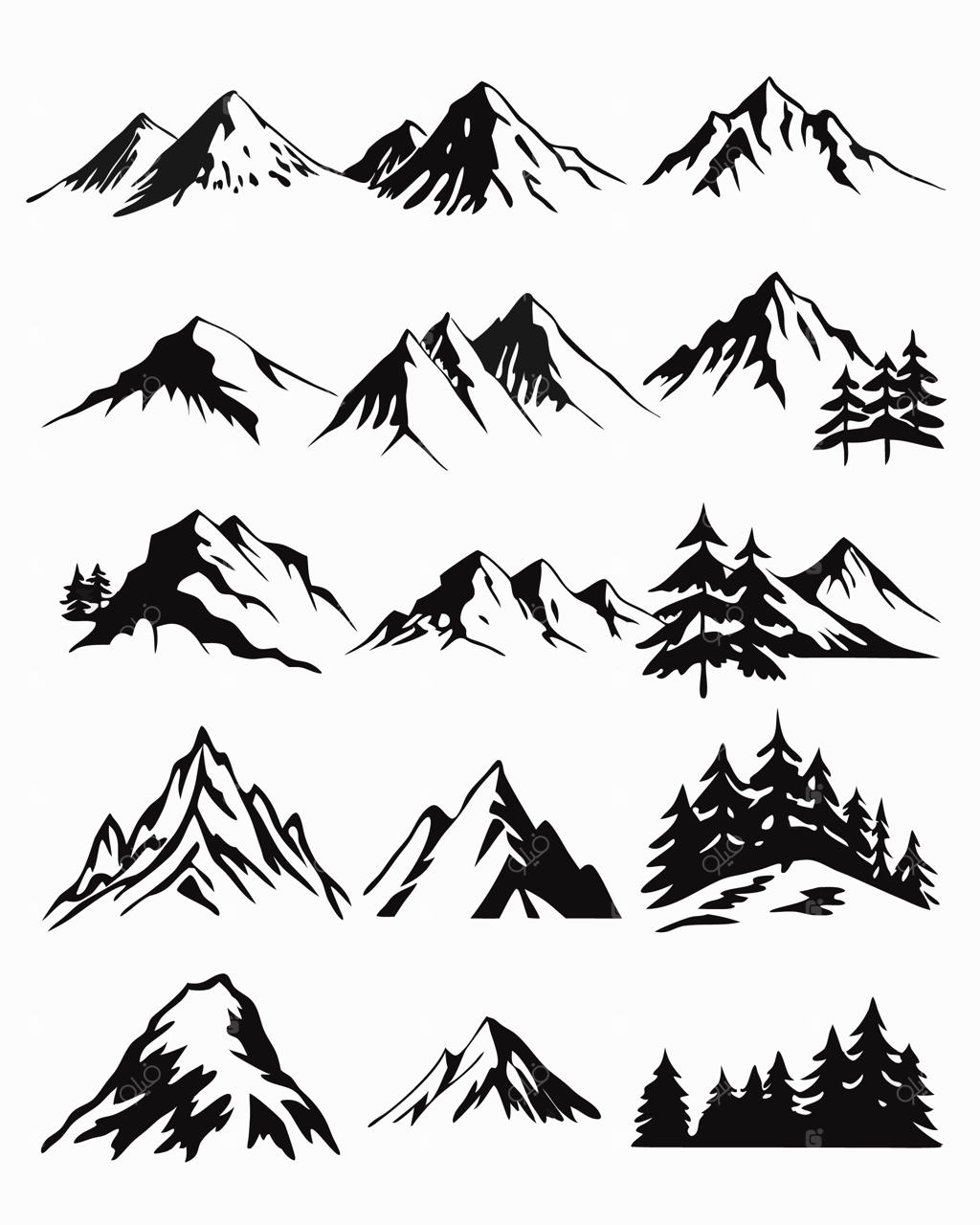 مجموعه طرح‌های دستی کوه
