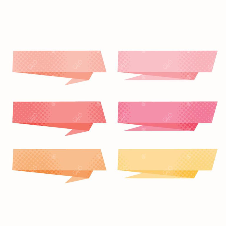 بنرهای وکتور با سبک رترو