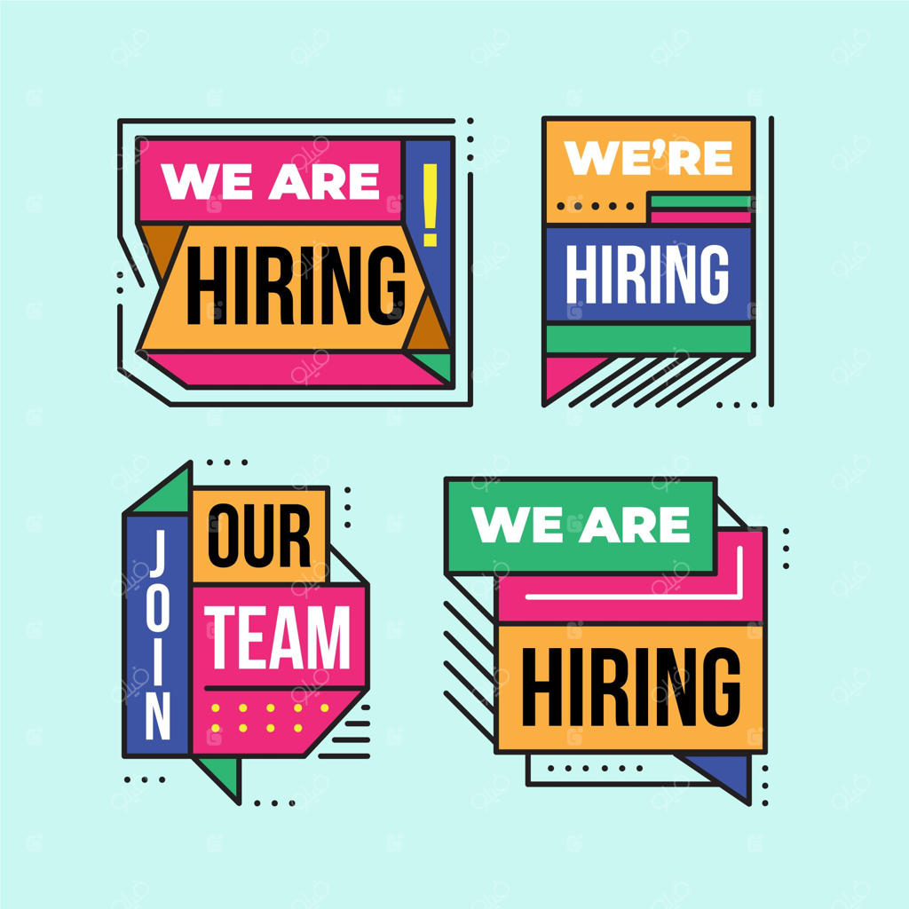 مجموعه بنرهای استخدامی ما آماده است