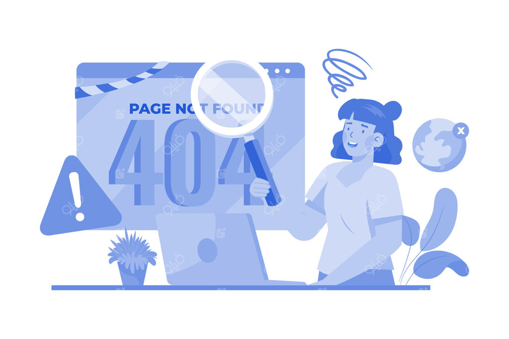 تصویرسازی مفهومی «نتیجه‌ای یافت نشد» با پس‌زمینه سفید