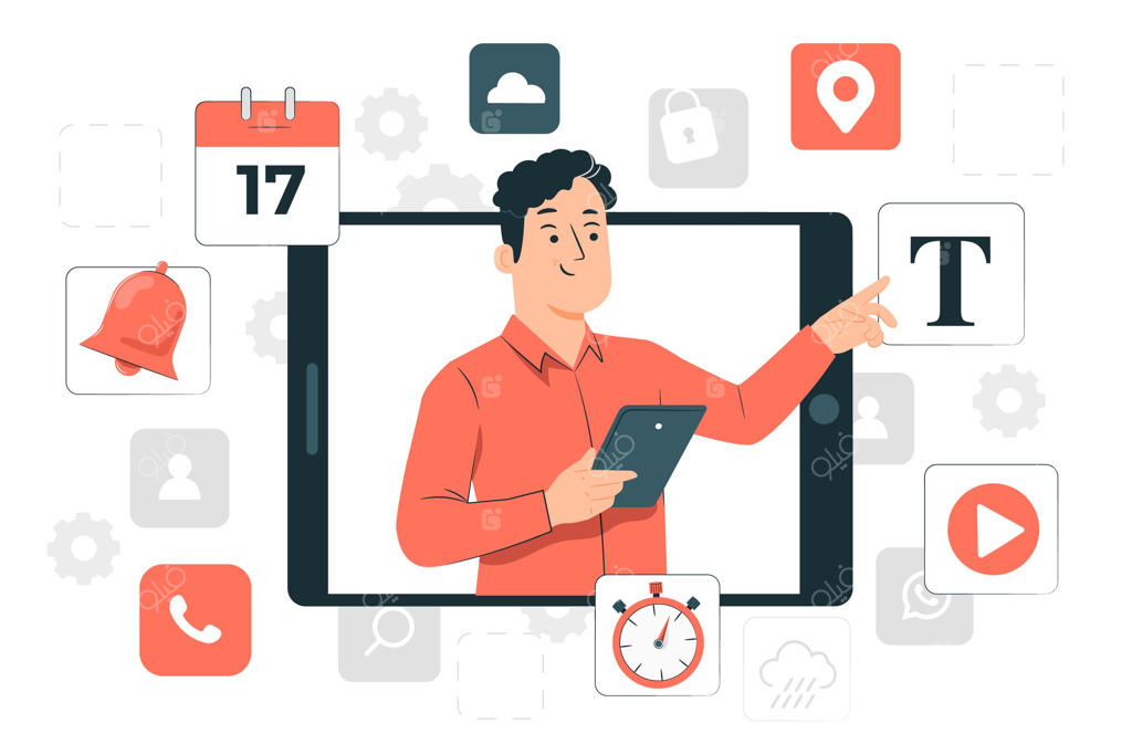 تصویرسازی مفهومی ابزارهای دیجیتال