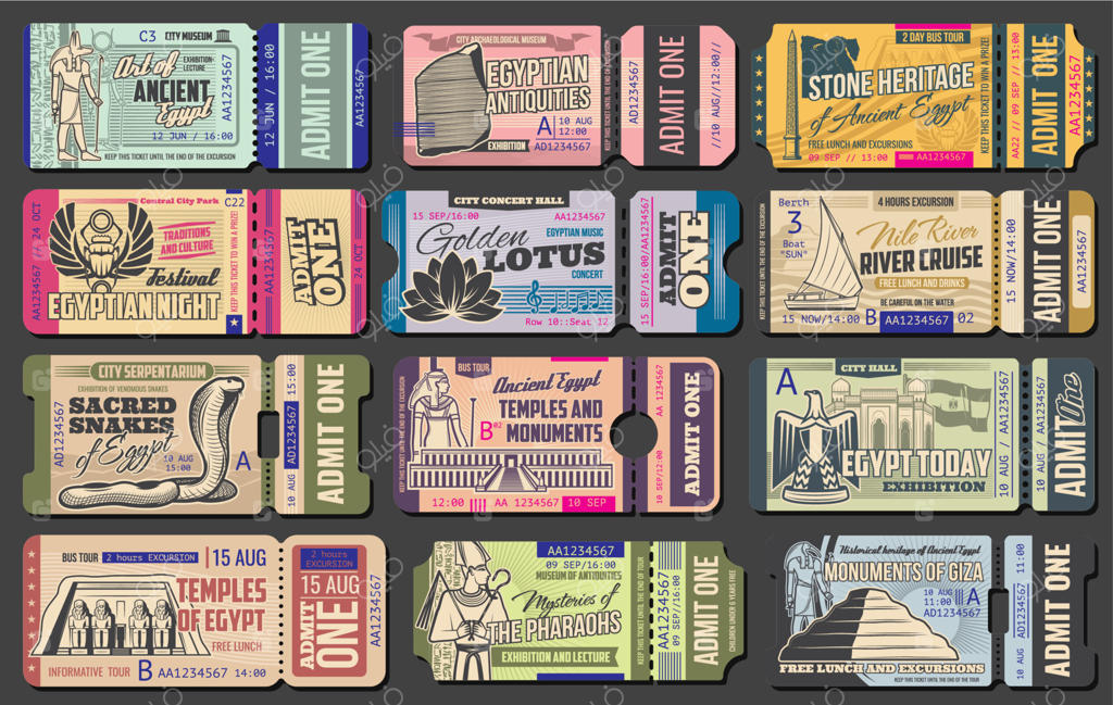 بلیط بازدید از آثار باستانی و جاذبه‌های دیدنی مصر باستان