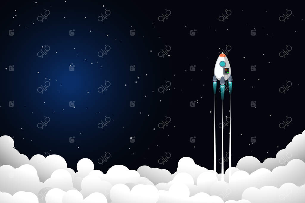 پرواز موشک به سمت آسمان