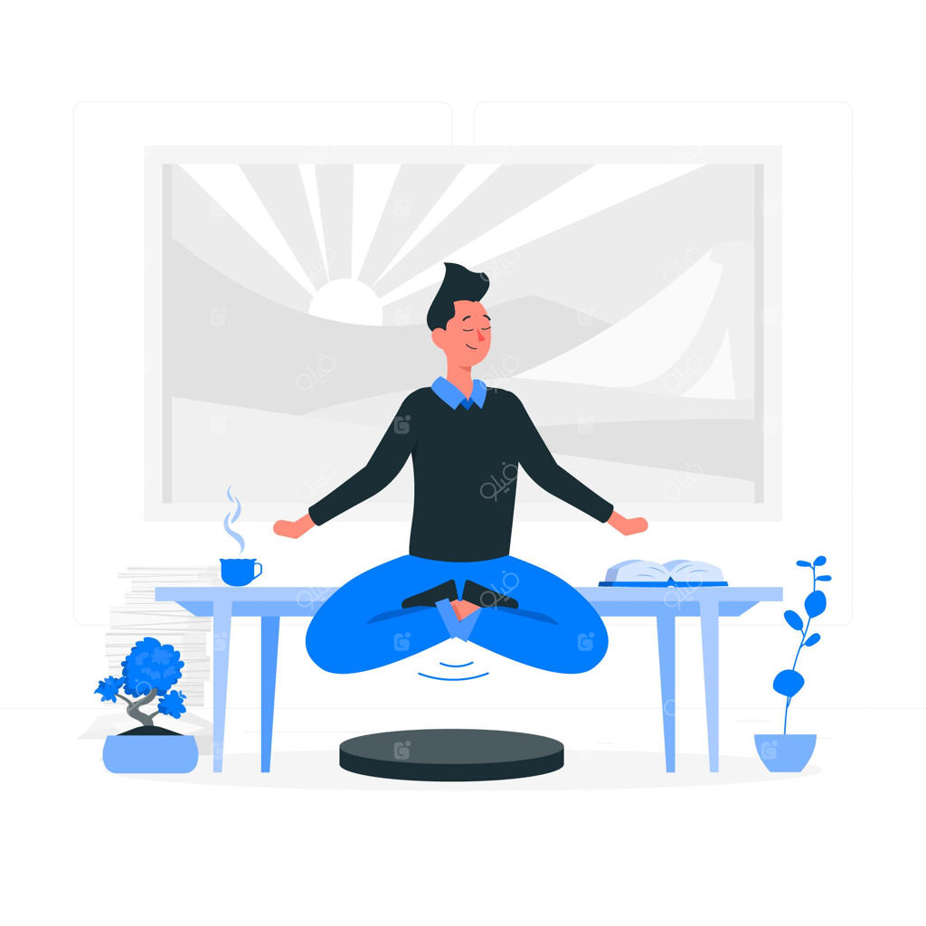 تصویرسازی مفهوم آرامش ذهن