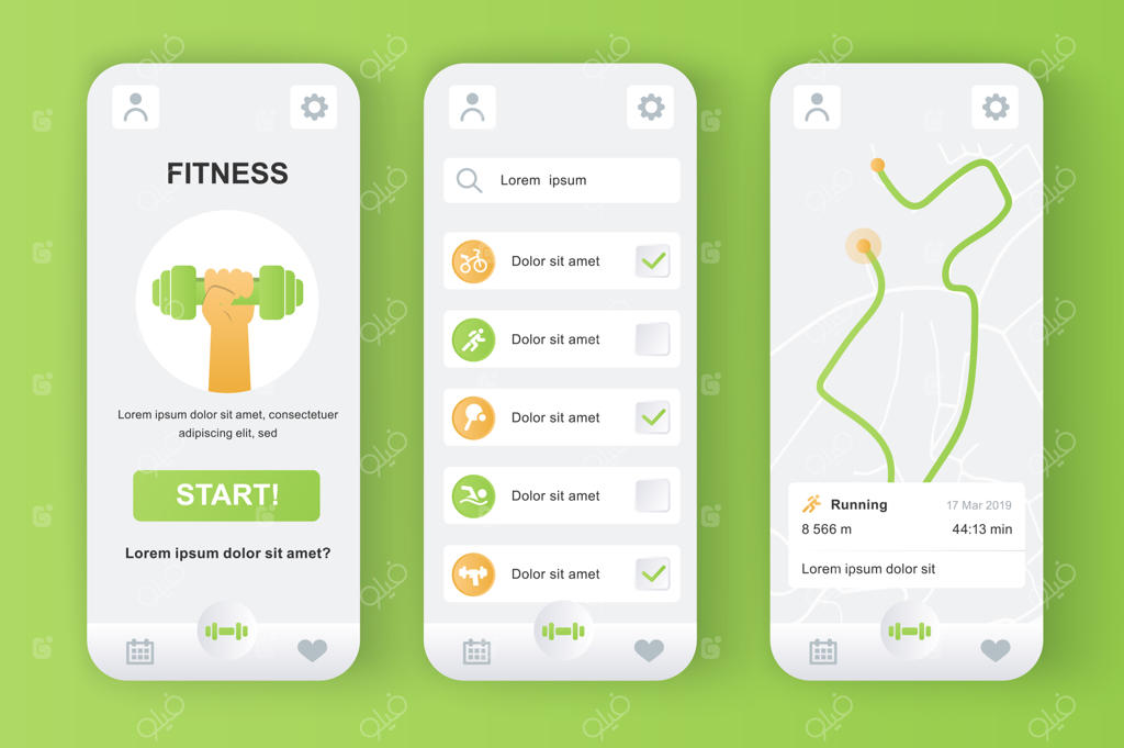 پایشگر تناسب اندام، کیت طراحی نئومورفیک منحصربه‌فرد