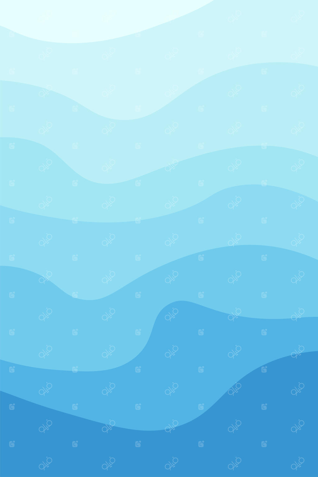 پس‌زمینه وکتور امواج آبی دریا