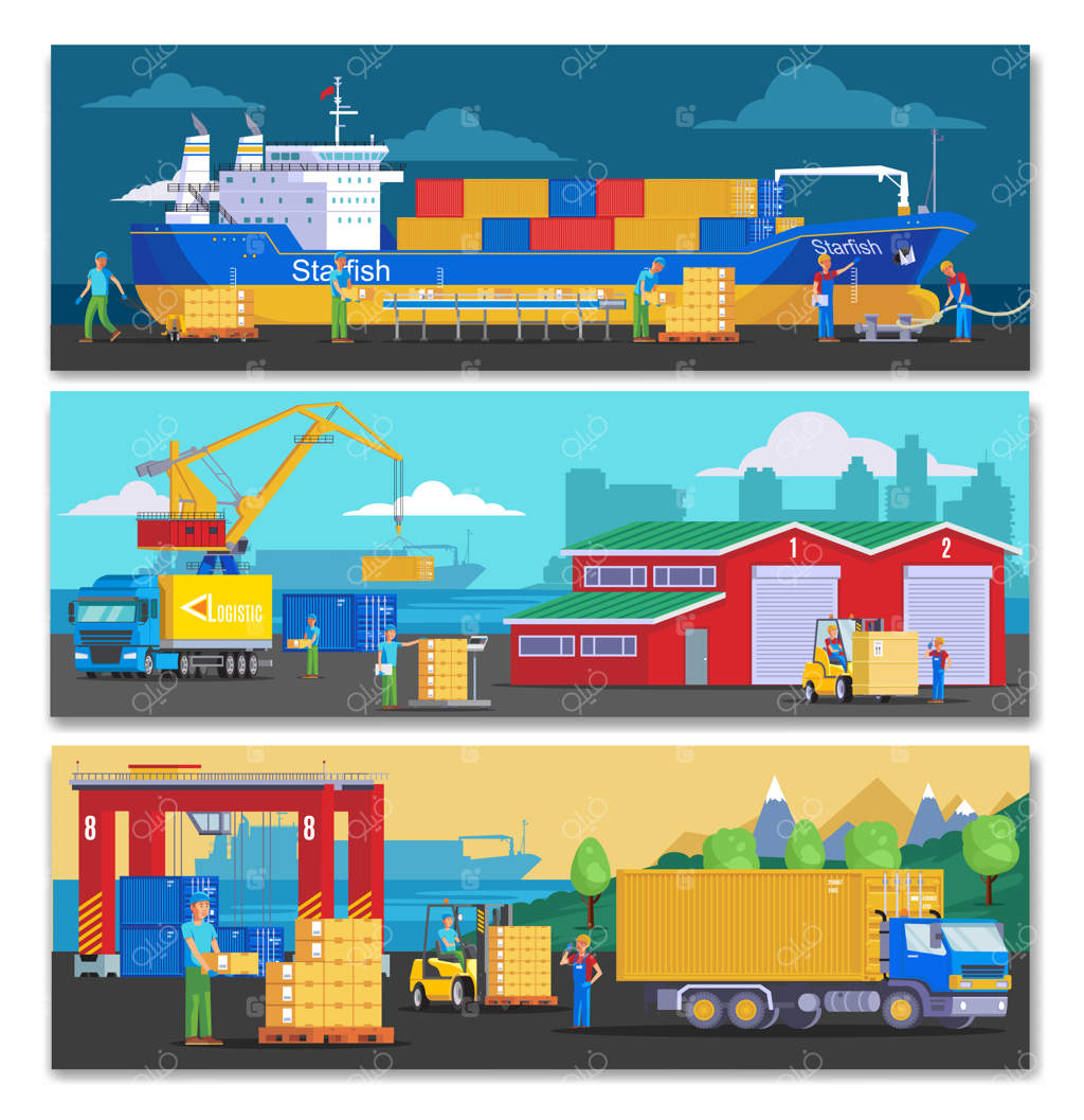 بنرهای افقی بندرگاه