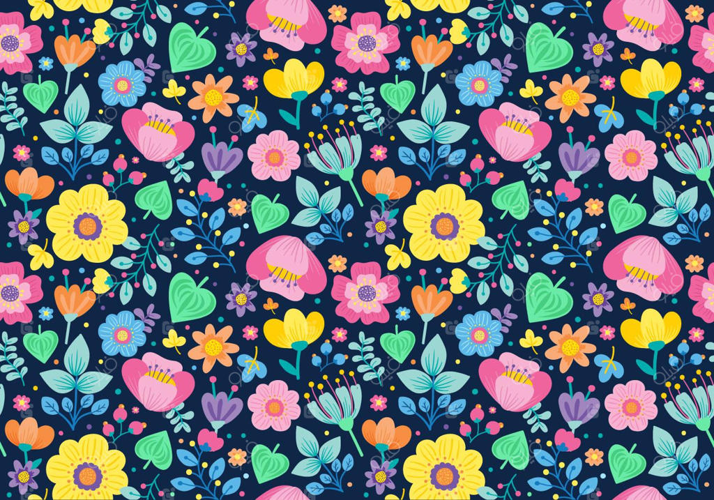 پترن گلدار ریز و یکپارچه