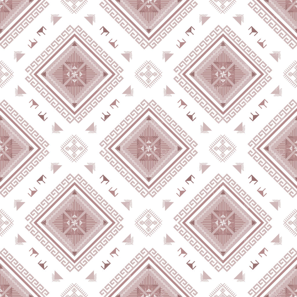 پترن هندسی یکپارچه به رنگ خاک رُس