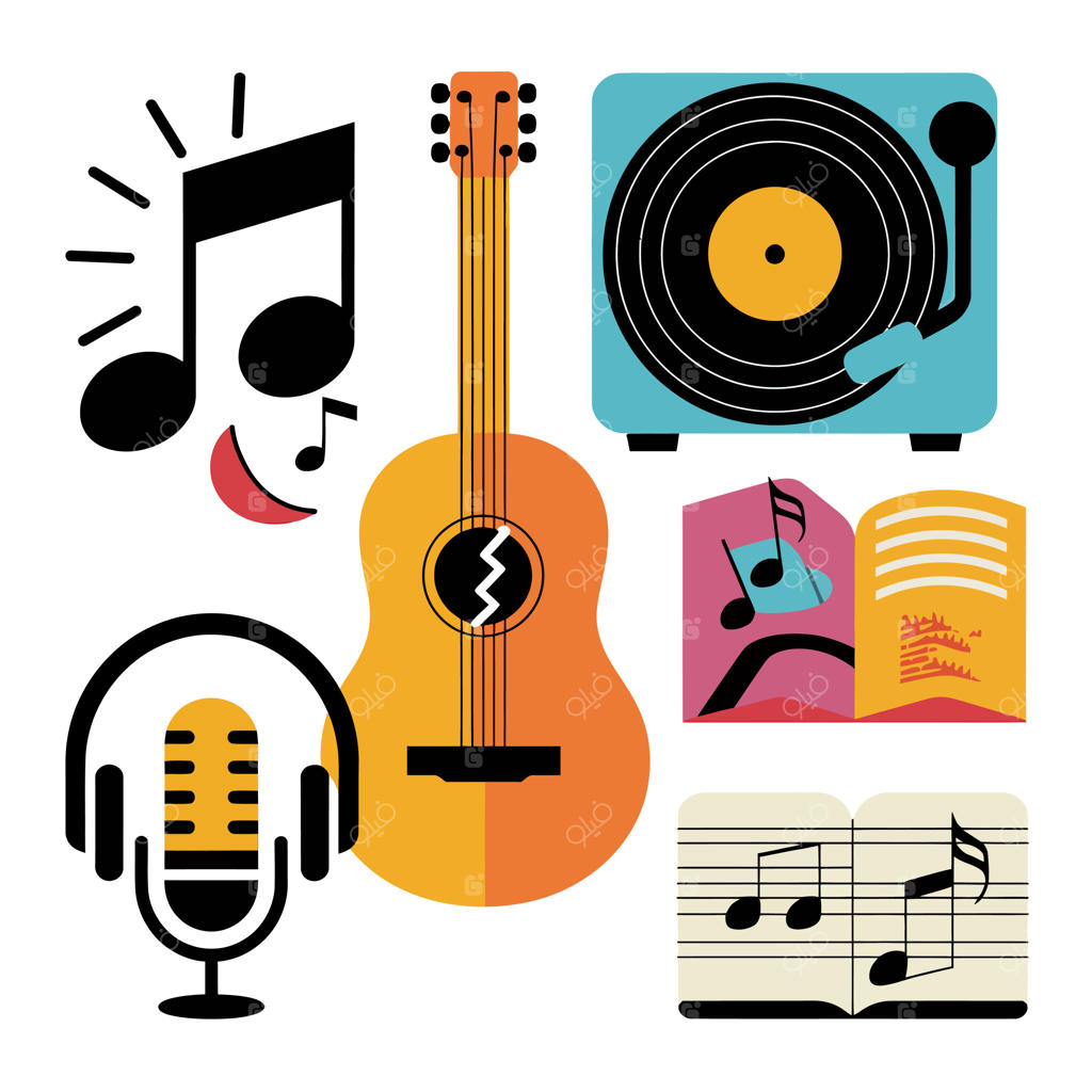 تصویرسازی سازها و المان‌های موسیقی