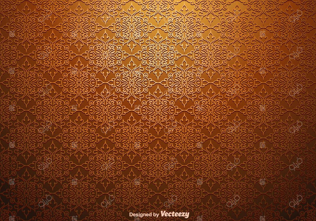 پترن گل‌دار داماسک یکپارچه وکتور