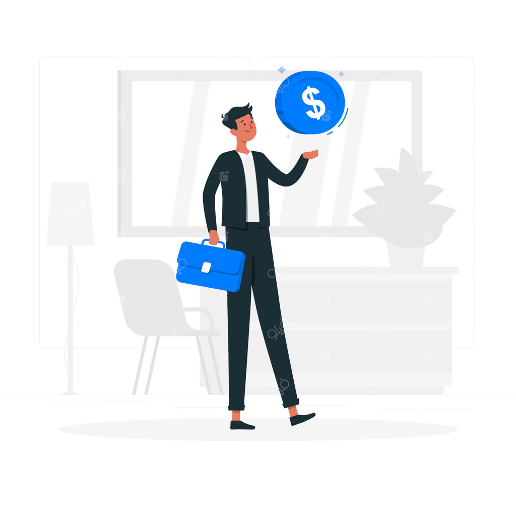 تصویرسازی مفهوم تاجر