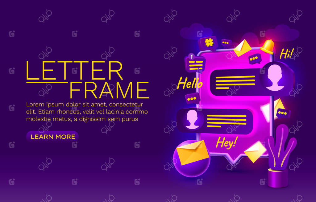 نامه چت تلفن همراه: نمایشگر فناوری صفحه موبایل وکتور