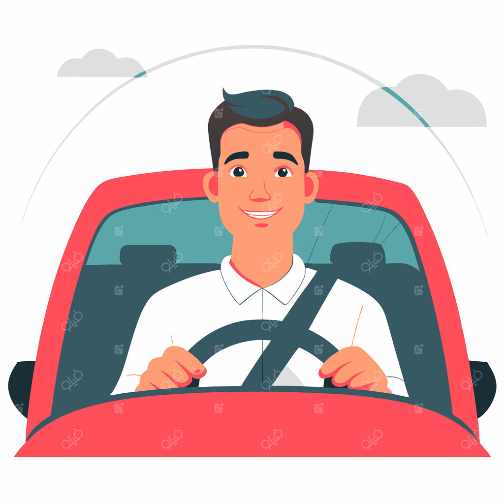 تصویرسازی مفهومی خودروی خودران در خیابان‌های شهر در شب