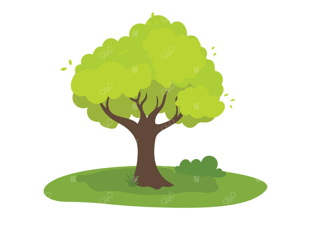 درخت کارتونی، گیاه سبز، عنصر جنگلی