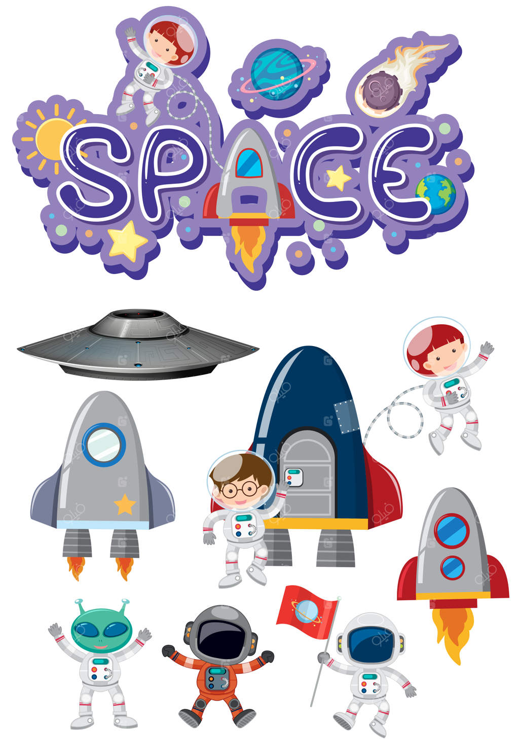 مجموعه‌ای از عناصر فضایی