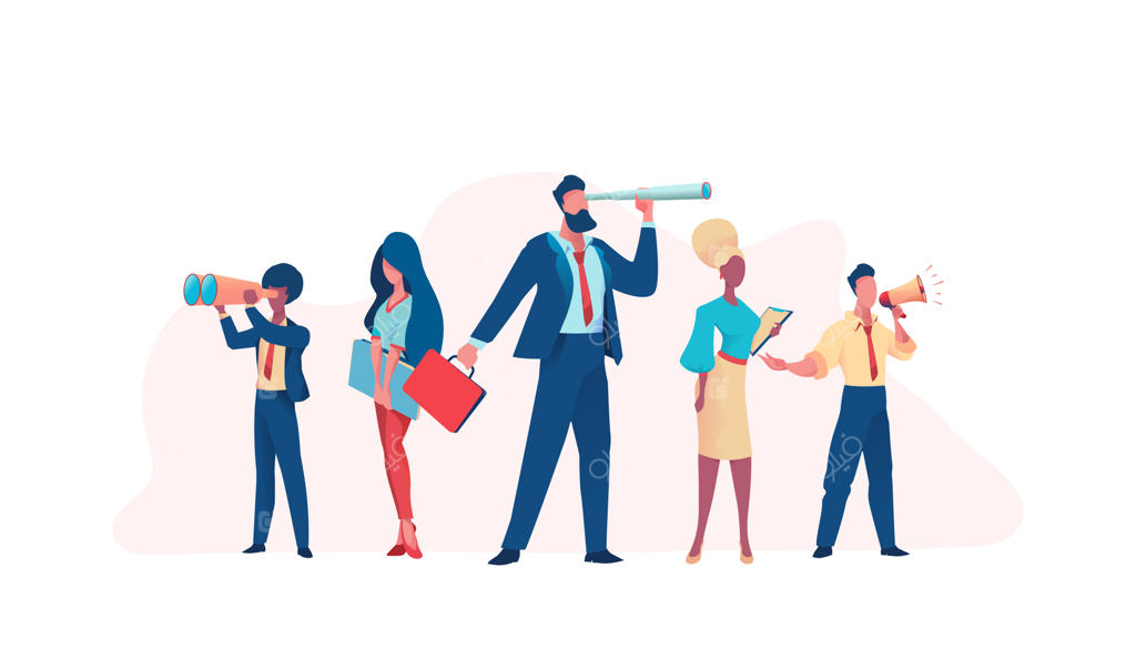 تیم کسب‌وکار با دوربین دیدبانی به اطراف می‌نگرد