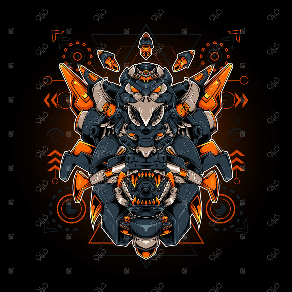 ربات با سر عقاب و بدن شیر