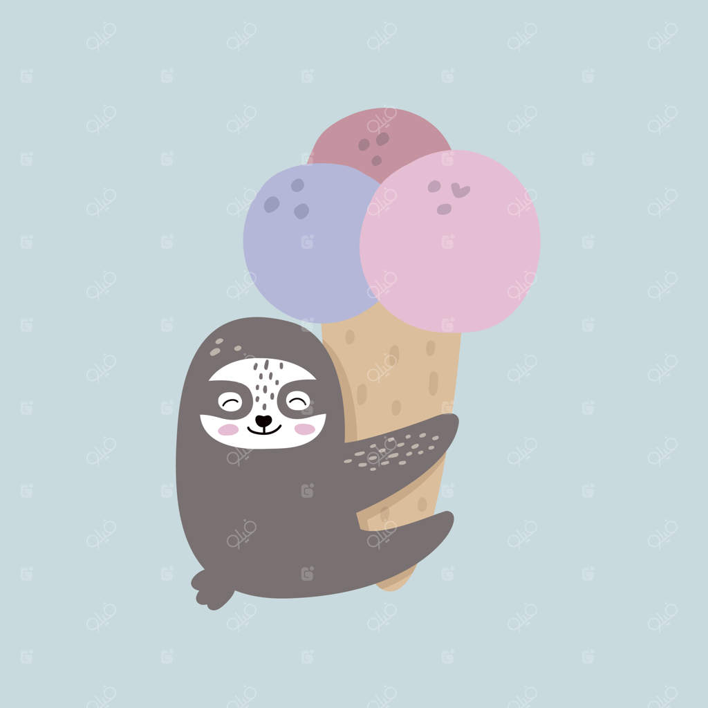 تنبل بامزه و بستنی خوشمزه