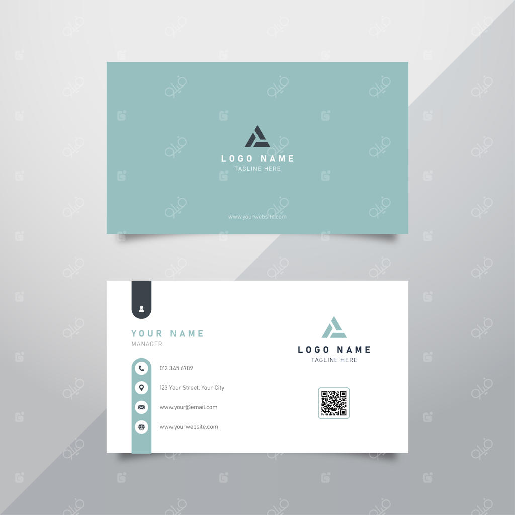 قالب کارت ویزیت شرکتی مینیمال