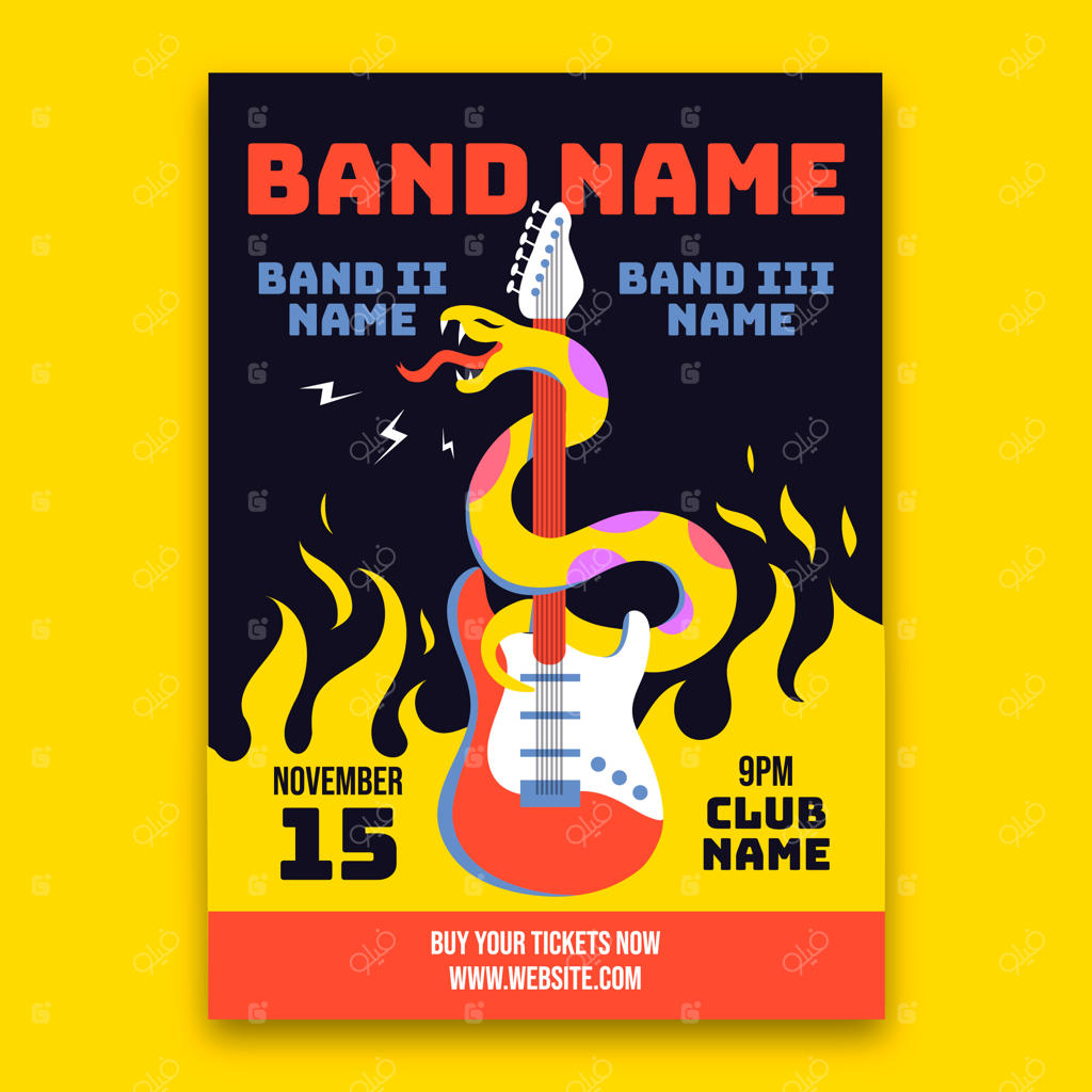 پوستر گروه موسیقی دست‌ساز