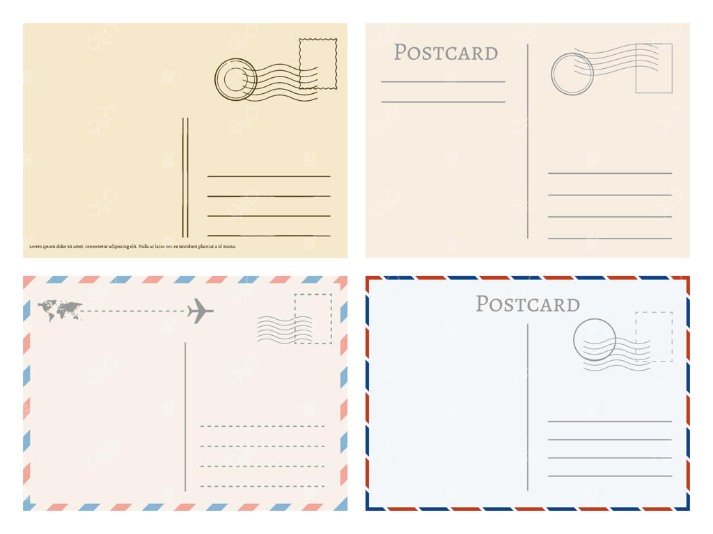 کارت‌پستال‌های کاغذی کلاسیک