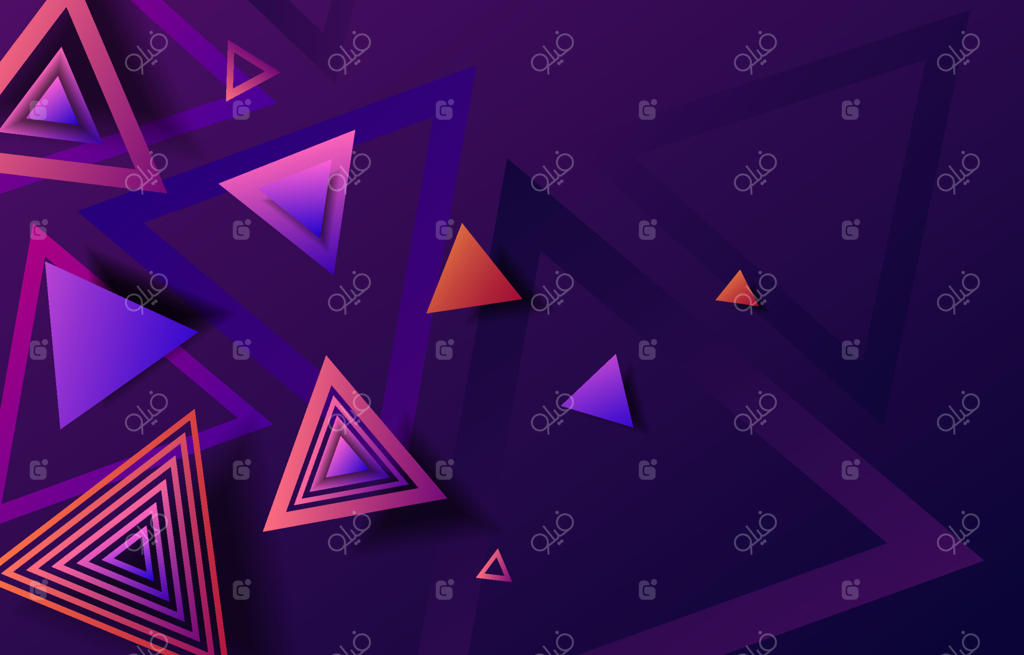 پس‌زمینه مدرن و انتزاعی مثلثی