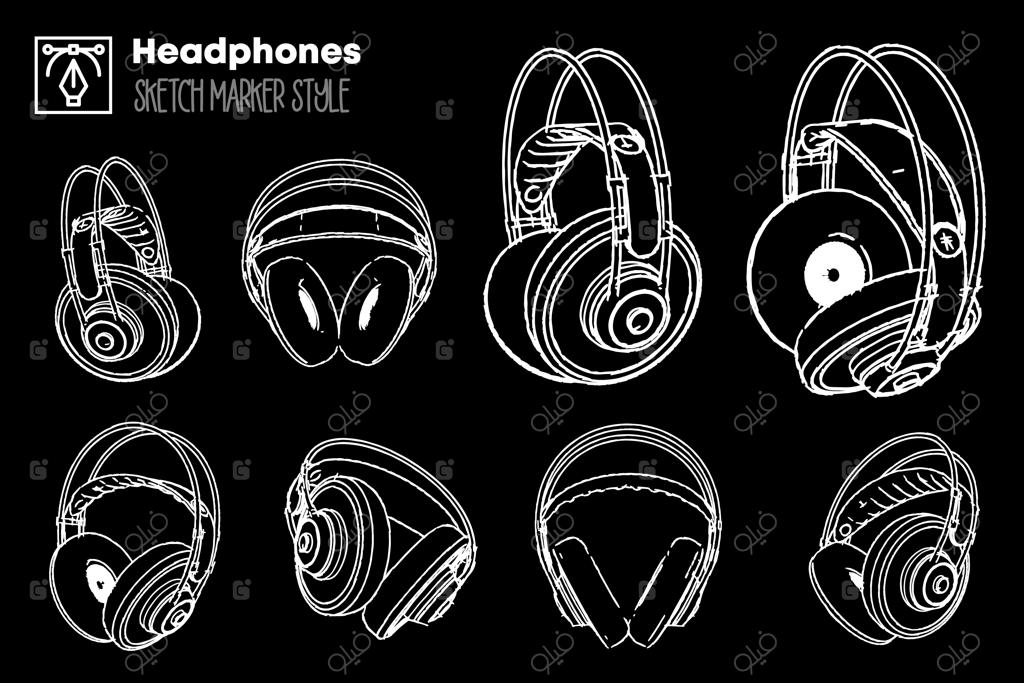 مجموعه‌ای از تصاویر هدفون