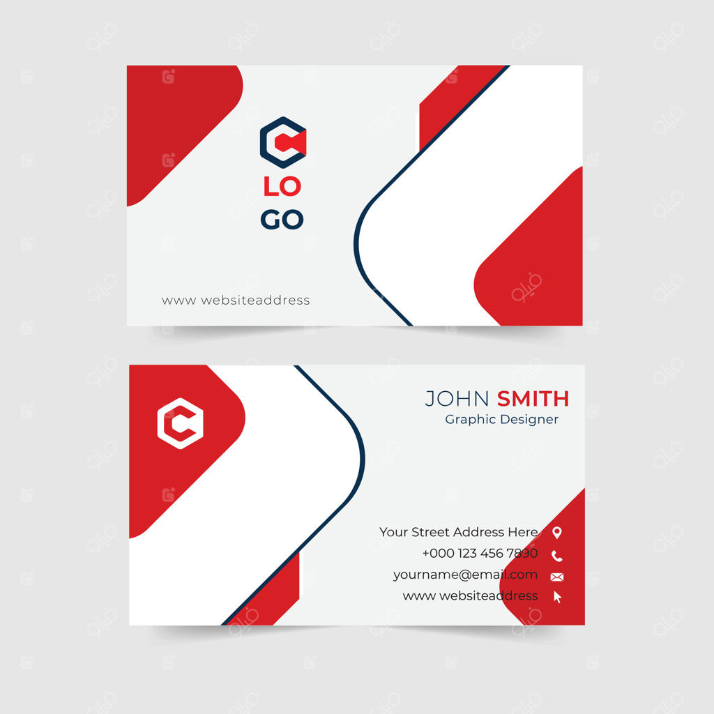 قالب طراحی کارت ویزیت شرکتی. قالب طراحی خلاقانه کارت ویزیت