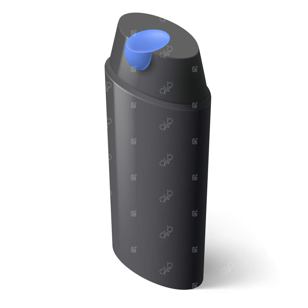 آیکون شامپو روی زمینه سفید