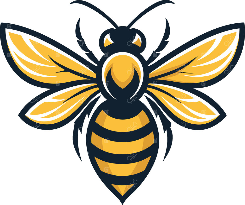 تصویرسازی خوش‌رنگ و جذاب زنبور عسل برای دوستداران طبیعت و الهام‌بخش طراحی تاتو