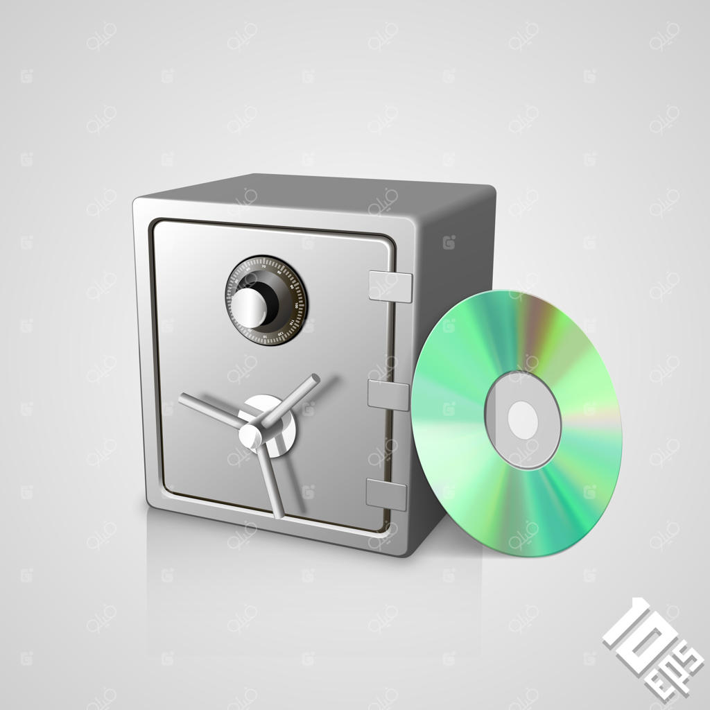 شیء هنری ایمن با طراحی دیک، تصویر وکتور