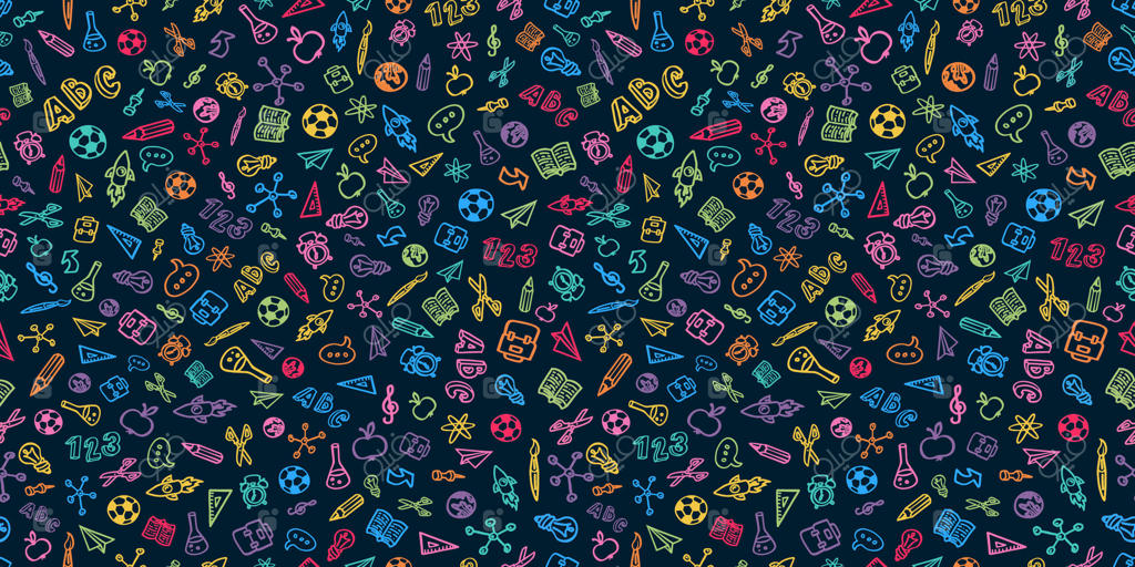 پس‌زمینه نقاشی‌های رنگارنگ برای پروژه‌های کودکان - وکتور حرفه‌ای