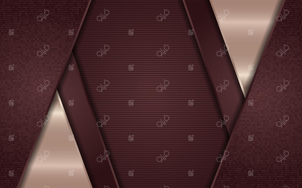 پس‌زمینه انتزاعی قهوه‌ای اکلیلی با خطوط طلایی درخشان