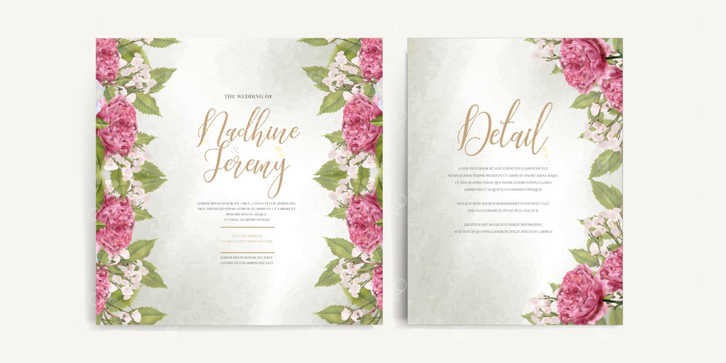 الگوی کارت دعوت عروسی