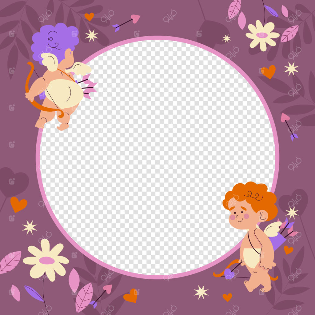 طرح قاب عکس عاشقانه با طراحی دستی