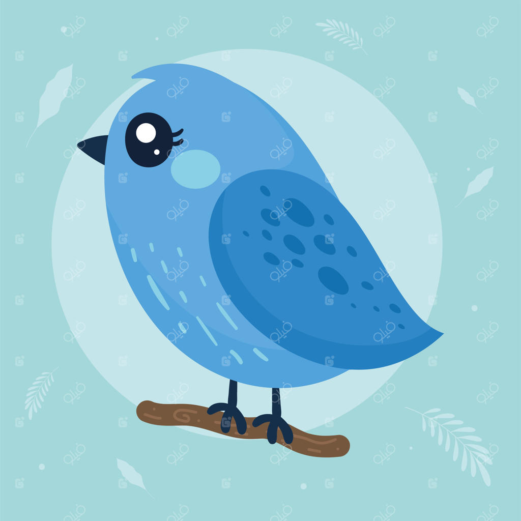 پرنده کوچک آبی