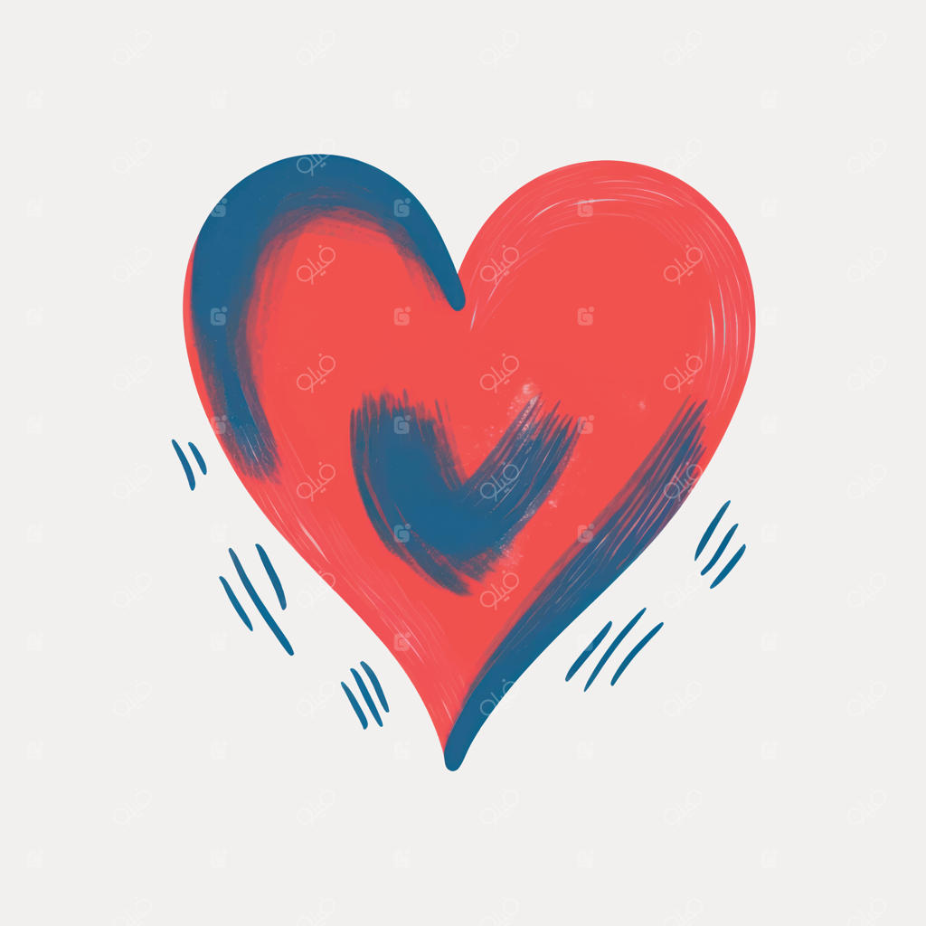 تصویرسازی هنری و انتزاعی قلب