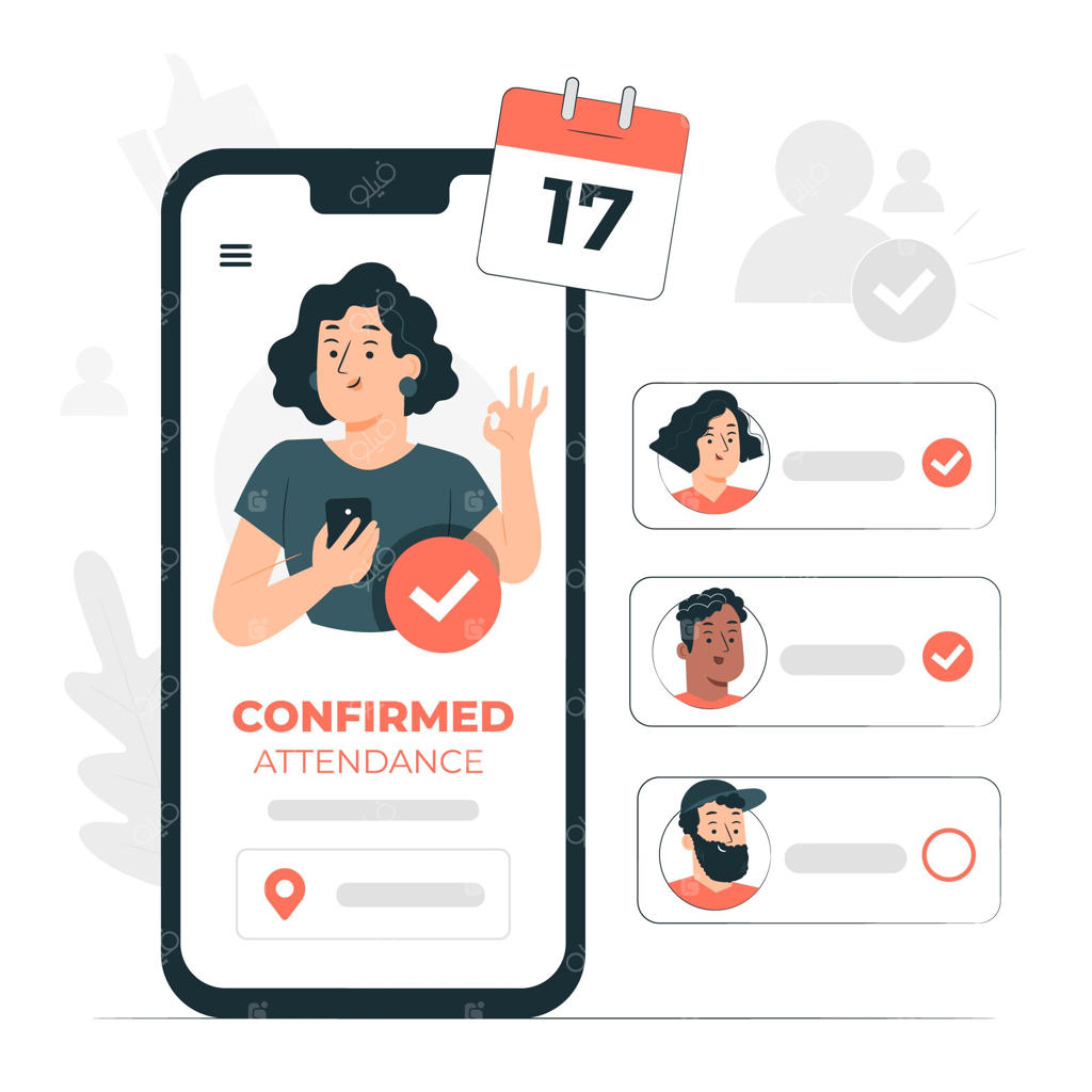 تصویر مفهومی تایید حضور